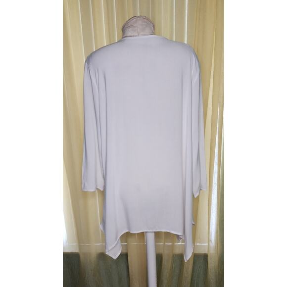 Princess Cruises Womens Top Boho Embroidered Size XL White - Picture 2 of 5